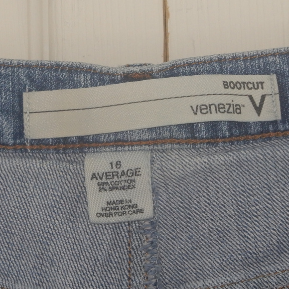 Venezia Blue Jeans Stretch Pants Denim Pockets - Picture 4 of 6